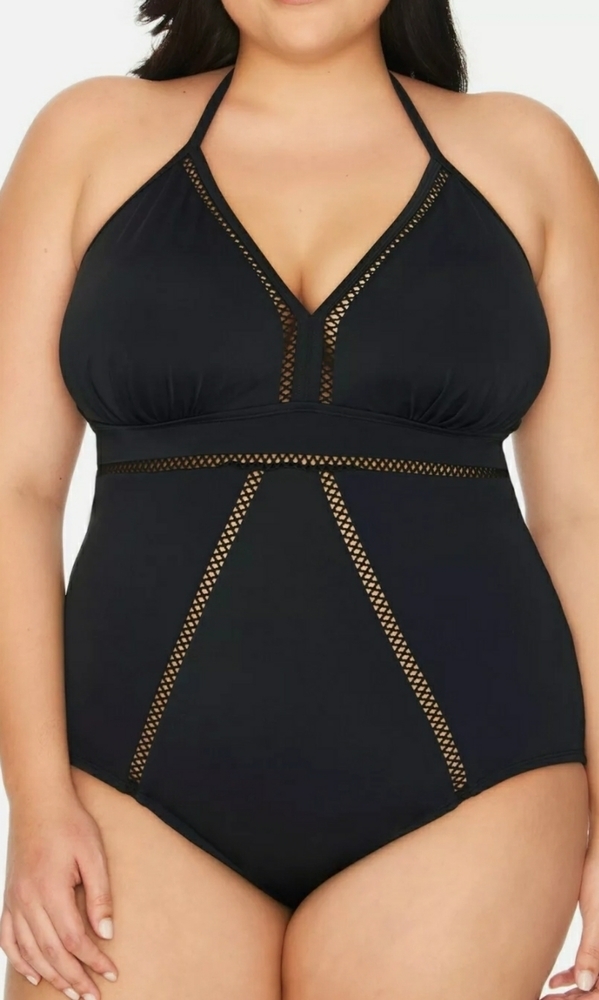 Plus Size 2X fits size 20W-22W One Piece Swimsuit - Picture 3 of 4